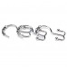 Happy Shopping Time Chrome Plated Double-hook Shower Curtain Rings with Rollerrings  Set of 12 Hooks - B074KVPW8K